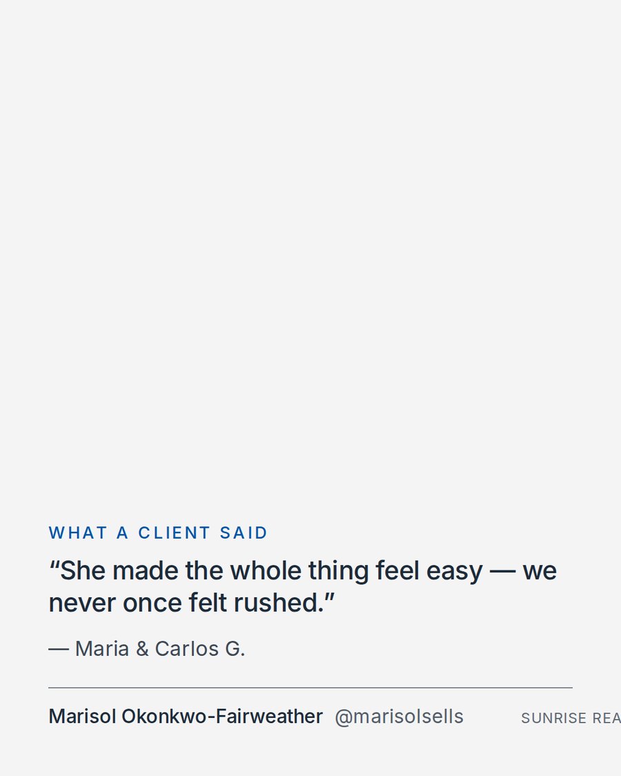 A testimonial post